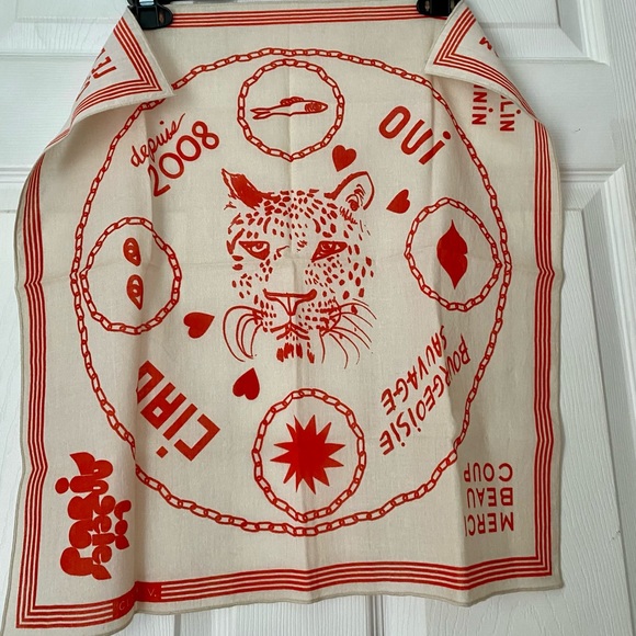 Clare V Accessories - Clare V. Iconic Bandana - White